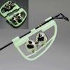 2Pcs Outdoor Night Glow Twin Bell Rings Fishing Rod Clip Bite Lure Alarm Alert
