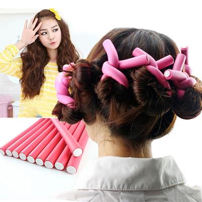 10 Stück Bendy Twist Curler Maker Weichschaum-Lockenwicklerstangen Lockenwickler-Werkzeuge