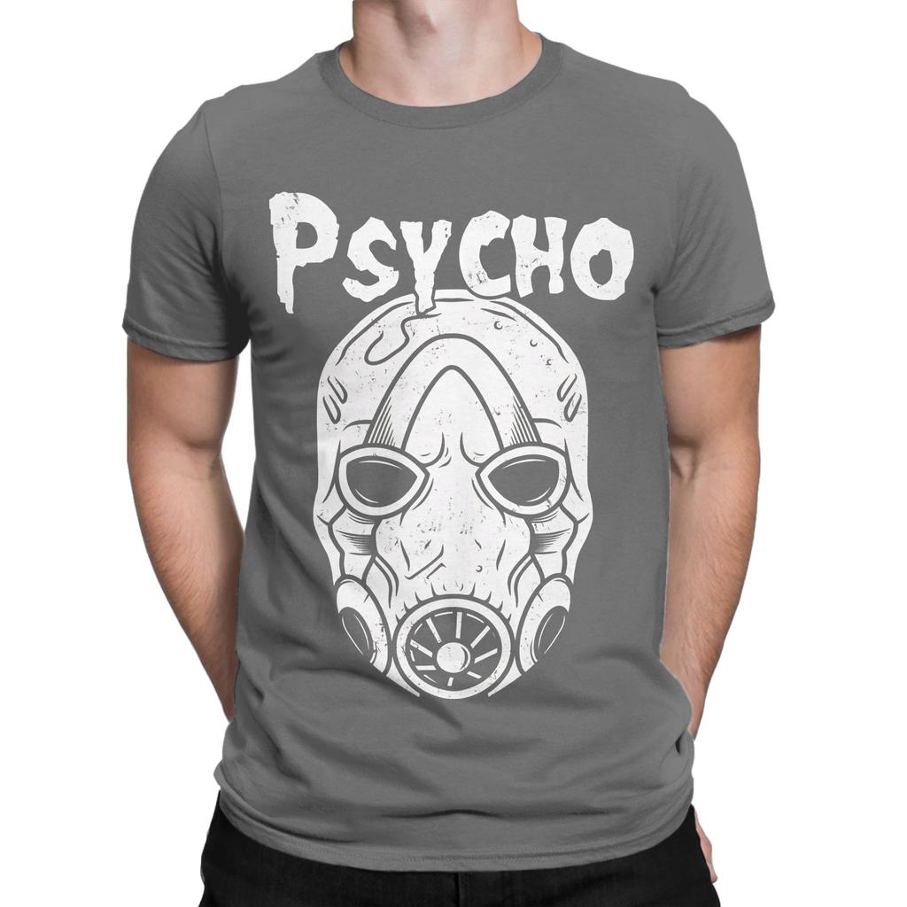 Psycho Novelty Graphic 100 Cotton TShirt bBorderlands Tops Tees For Unisex