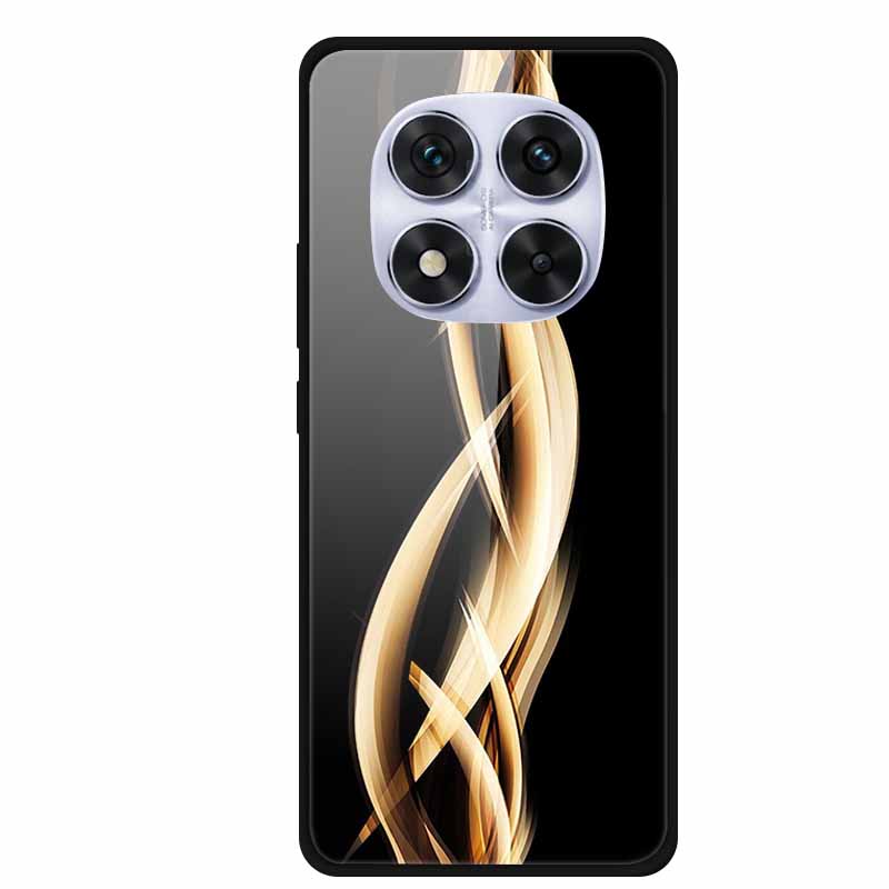 Tempered Glass Case For Redmi Note 14 Pro Coque 14Pro Flowers Phone Cases For Xiaomi Redmi Note14 Pro Hard Back Cover Case Funda