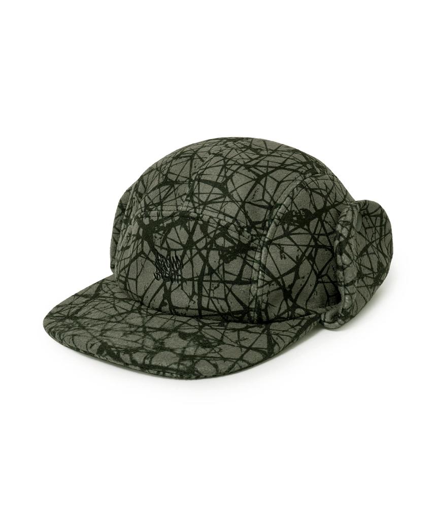 BROWNBREATH Sprawl Boucle Earflap Camp Cap - Khaki