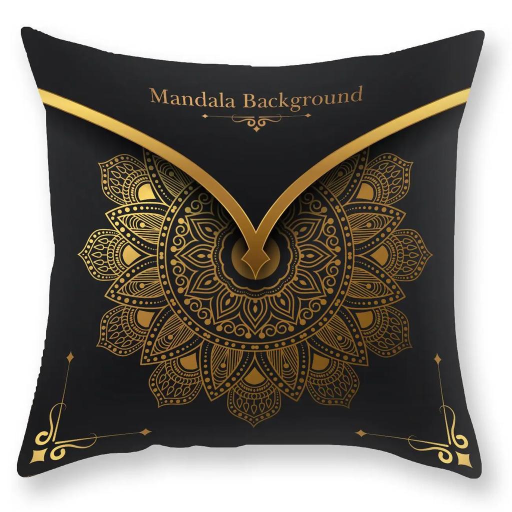 Mandala Decorative Pillowcase Pillowcase Square Sofa Pillowcase Mandala Cushion Cover Home Decor