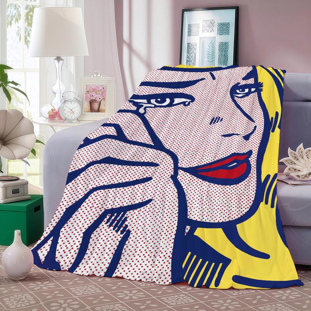Artist R Roy L Lichtenstein Blanket Soft and Skin Friendly For Couch Bed Napping Bedspread All Seasons Comforter
