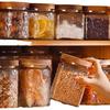 Luftdichtes Glasvorratsglas für Snacks, Trockenfrüchte, Tee, Zucker und Getreide