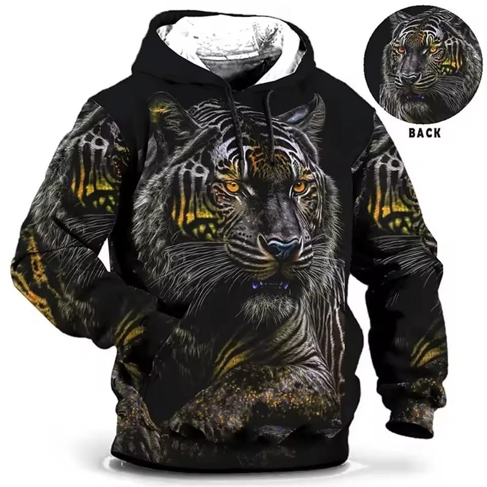 3D-Druck-Hoodies für Herren, Kapuzenpullover, modische Herbst-Winter-Herrenbekleidung, Langarm-Sweatshirt