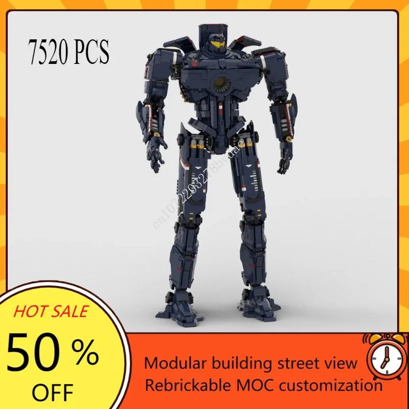 Maritime Warfare Famous The Movies MOC Space Gipsy Danger Fighter Striker Eureka Robot Model Custom Puzzles DIY Toys Kids Gifts