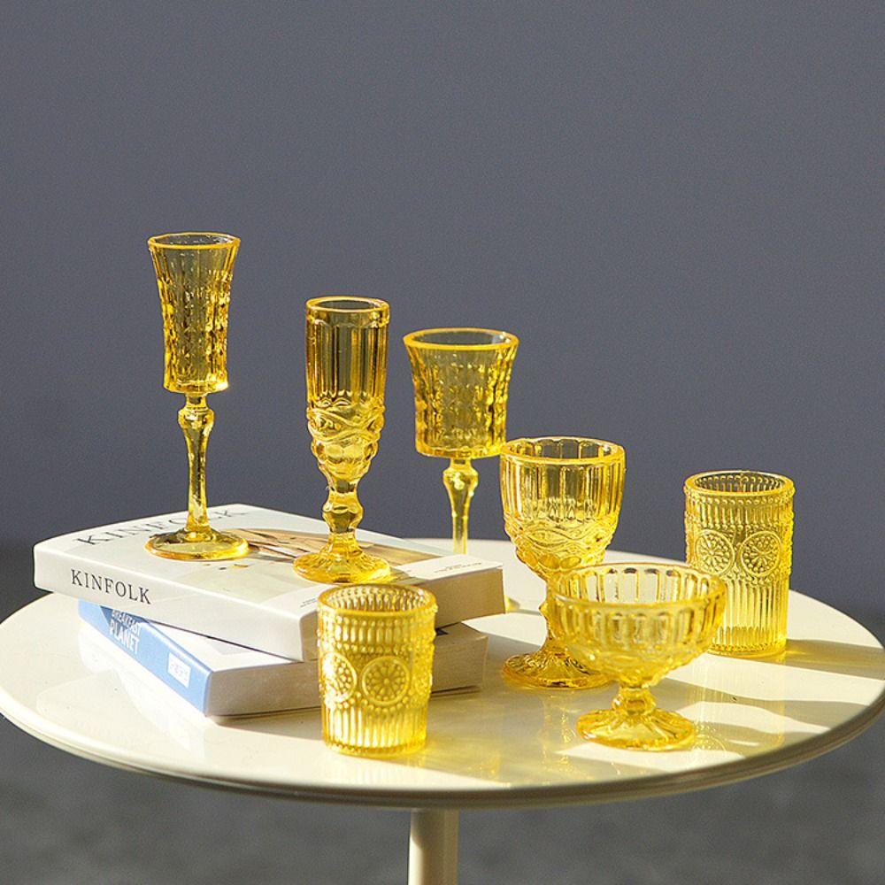 Scene Model Miniature Wine Glass 1/6 Scale Doll Kitchenware Toy Dollhouse Water Cup Playing House
