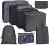 Travel Storage Bag Set Six-Piece Set Seven-Piece Eight-Piece Set Folding Toilet Bag Clothes Storage Bag Bundle Travel Bag