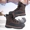 Winter Europäische und amerikanische Mode High-Top Bergstiefel Herren Outdoor Leder Wasserdichte Baumwollschuhe Übergröße Hohe Qualität Schneestiefel