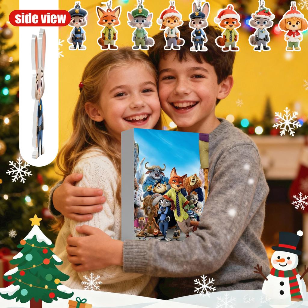 2D Flat Aircraft Box 24pc Series Advent Calendar Christmas Countdown