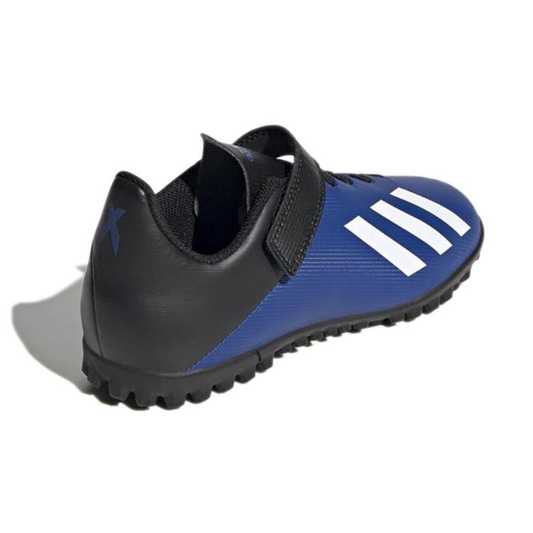 adidas X 19.4 TF K Round Tip Abrasion Resistant Low Top Kids' Soccer Shoes Blue Black Kids' FW1064