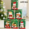 HUIQIBAO MOC Christmas Santa Claus House Building Blocks City Snow Man Candy Home Xmas Tree Brick Set Toy for Children Kids Gift