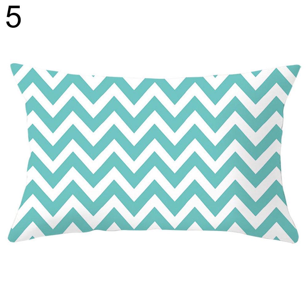 Geometric Circle Triangle Wave Pillow Case Cushion Cover Sofa Bed Car Cafe Decor