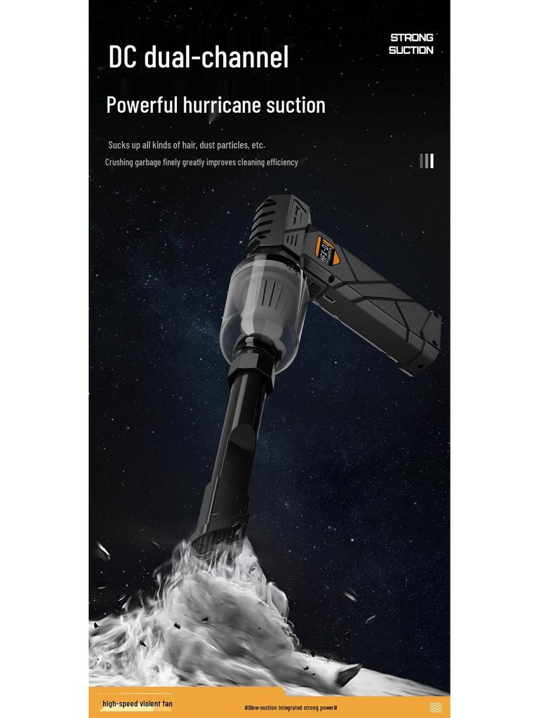 High-Speed 130,000 RPM Wireless Turbine Fan with Brushless Motor - Powerful Mini Dust Blower