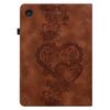 Pro Lenovo Tab M10 (Gen 3) Kožené pouzdro s potiskem srdce, skládací stojánek, slot na karty, držák na stylus, obal na tablet
