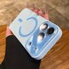 Luxus Bonbonfarbe Großes Fenster Stoßfeste Hülle Für iPhone 17 16 15 14 13 12 Pro Max Für Magsafe Kabelloses Laden Armor Funda