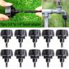 6pcs Heavy-Duty Leak-Proof Hose Connector 3/4" To 1/4" Barb Drip Irrigation Adapter For Garden Tap Compatible With US/EU Faucets