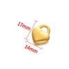 Polished Stainless Steel Heart Charms for DIY Necklaces and Bracelets