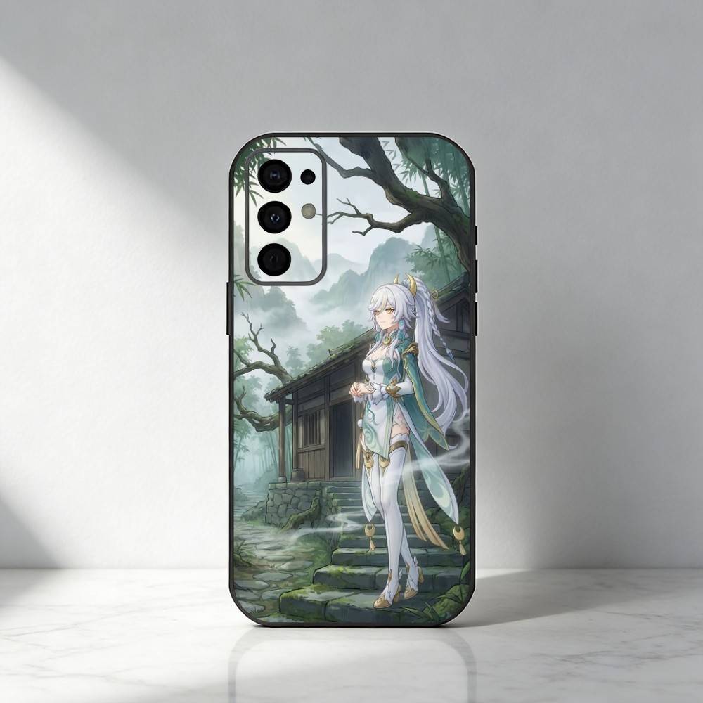 

ZiBai G-Genshin I-Impact Phone Case For Samsung S25,S24,S21,S22,S23,S30,Ultra,S20,Plus,Fe,Note,5G Black Cover Samsung S23plus5G