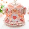 Dog Clothes Autumn and Winter Cat Princess Dress Fleece Thick Sweet Lolita Small Dog Pet Supplies