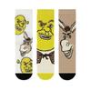 Shrek Unisex Adult Assorted Designs Calf-Length Socks (Pack of 3)