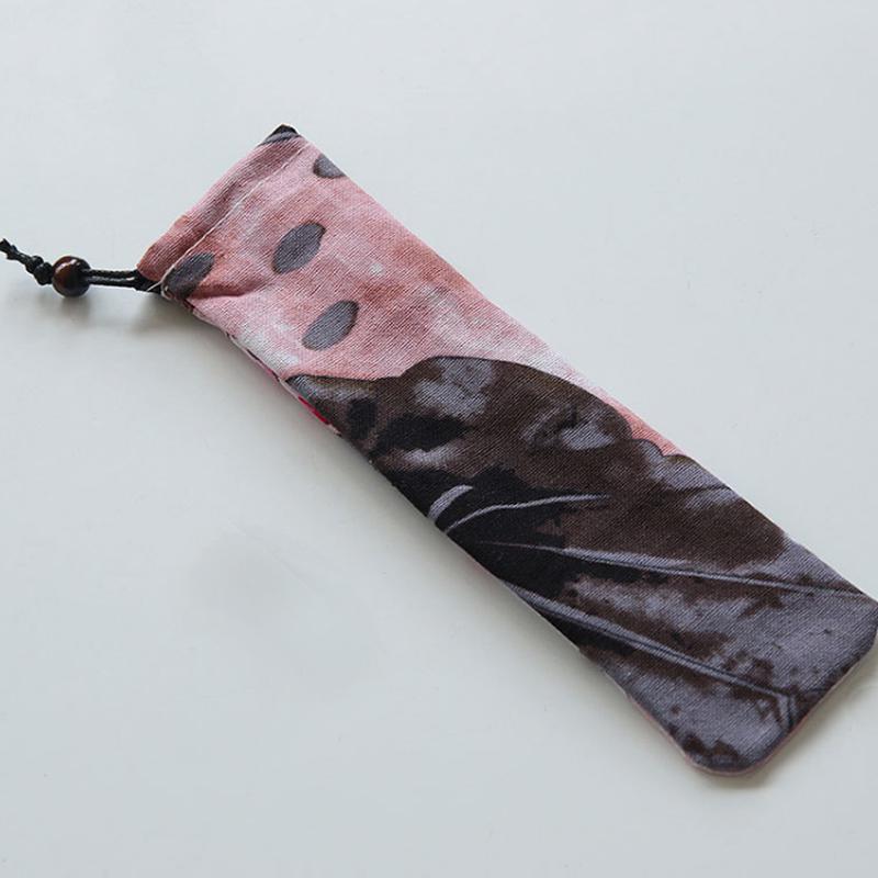 

Японская сумка Harajuku для столовых приборов, переносная холщовая сумка на шнурке, 1 шт., новый модный органайзер для хранения, контейнер для палочек для еды, 25 см, аксессуары для ножей и вилок 3