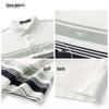 Septwolves Men's 7A Antibacterial Cooling Striped Polo T-Shirt