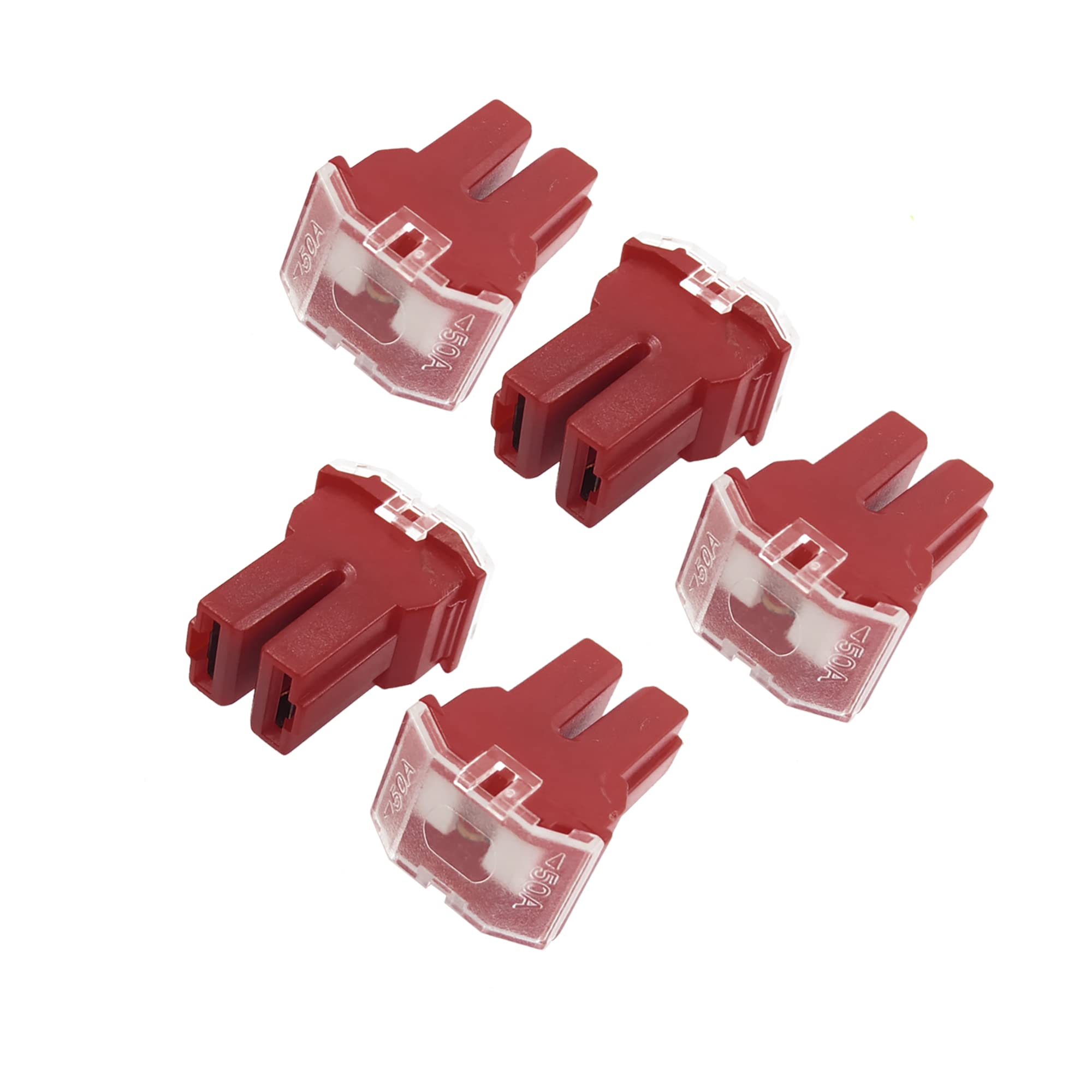 

ACROPIX Car PAL Female Slow Blow Fuse Universal Plastic 50A Red 5pcs красный