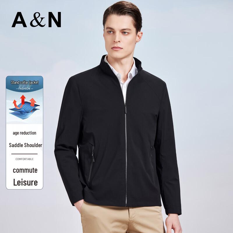 Antonio Men s Business Casual Stand-Up Collar Jacket 54