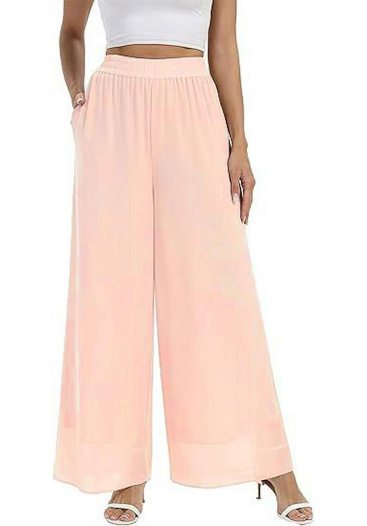 Spring/Summer 2026 European & American Casual Chiffon Wide-Leg Pants: Hot Selling Loose-Fit Fashion