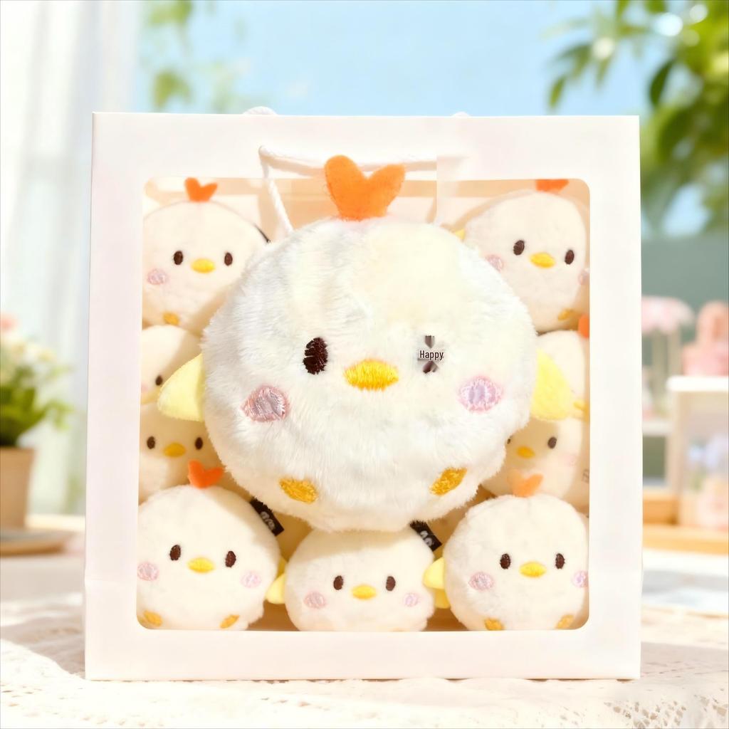 Original Small Dog Spiky Ball Toy: Squeaky, Chewy, Cute Animal Shape Plush for Teething.