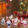 Christmas Santa Claus Figurine Family Kids Toy Doll Toy Gift New Year Gift Decoration for Holiday Party Fireplace Bedroom Decor