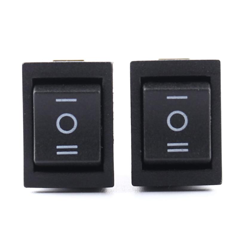 Black Spdt On/Off/On Ac 16A/250V 3 Pin Boat Rocker Switch Third Gear 3 Position Rocker Switch Boat Rocker Switch Third Gear