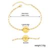 New Handmade Engraved 12 Constellation Pattern Symbol Bracelet Waterproof Hypoallergenic Paper Clip Chain Zodiac Sign Bracelets