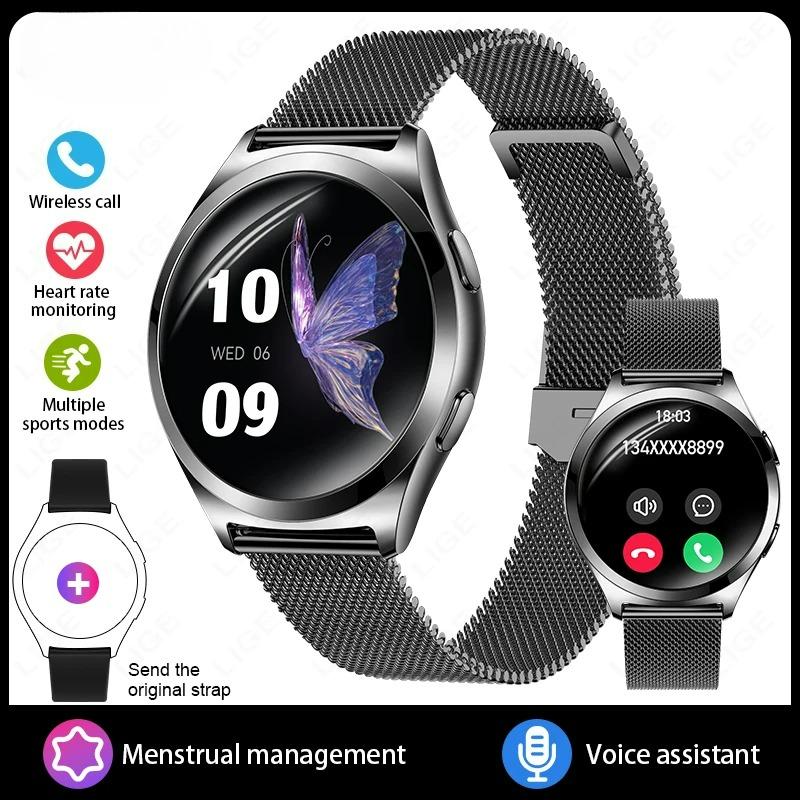 2026 NewSmart Watch Woman AMOLED HDScreen Custom Dial Fashion Ladies Smartwatch Always Show Time Bluetooth Call Wristwatch