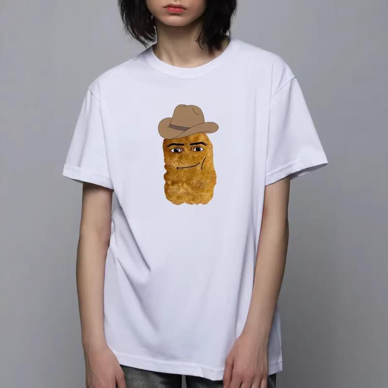 American Style New Cartoon Pure Cotton Printed Summer New Fashion Trend Tshirt for Unisex and Women New Loose Casual Tshirt