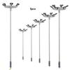 5pcs Model Street Lights Layout Lamppost Railway Train Garden Playground Scenery Led Lamp Lighting