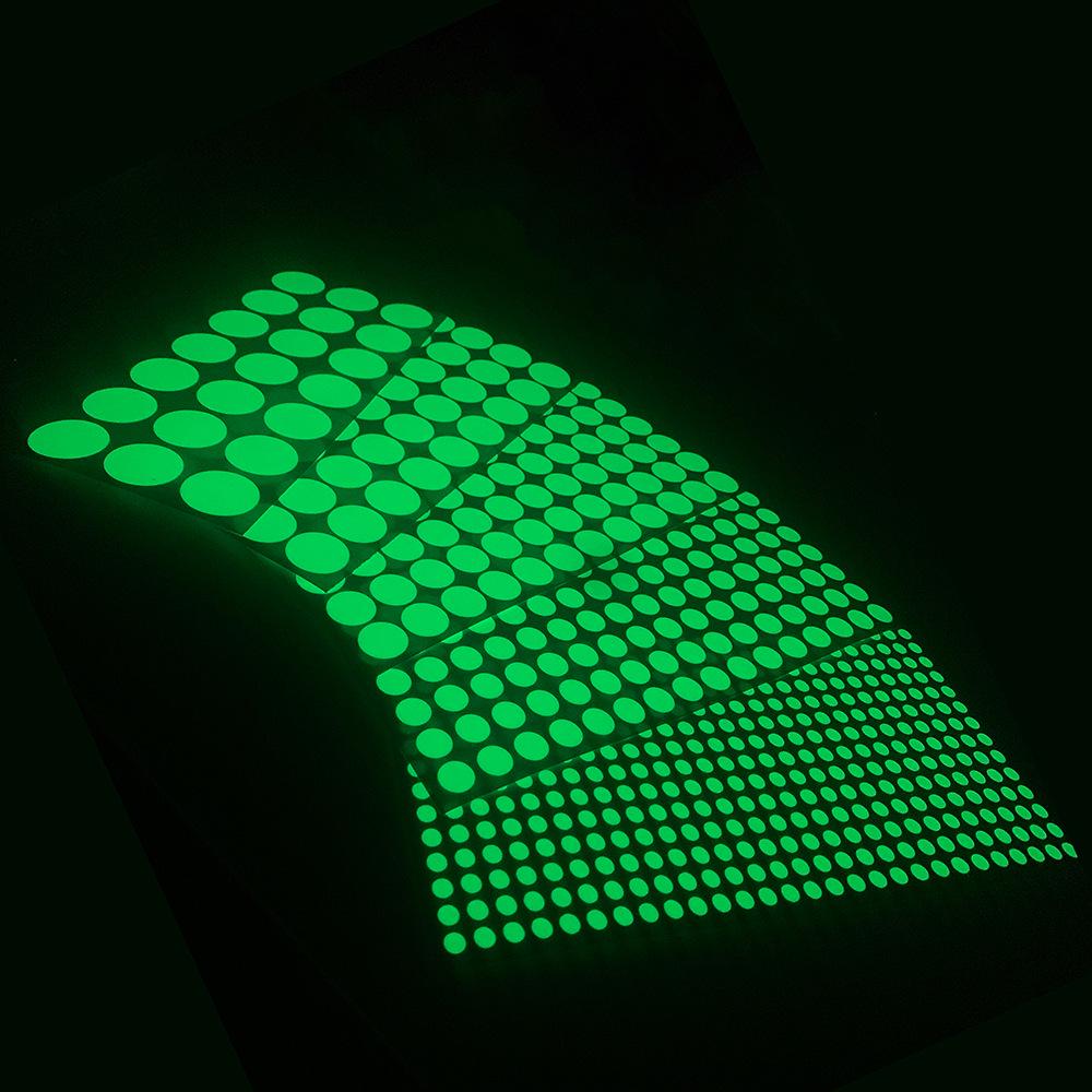 392 Glow-in-the-Dark Kids' Room DIY Wall Stickers - Self-Adhesive Luminous Dots for Decorative Switches