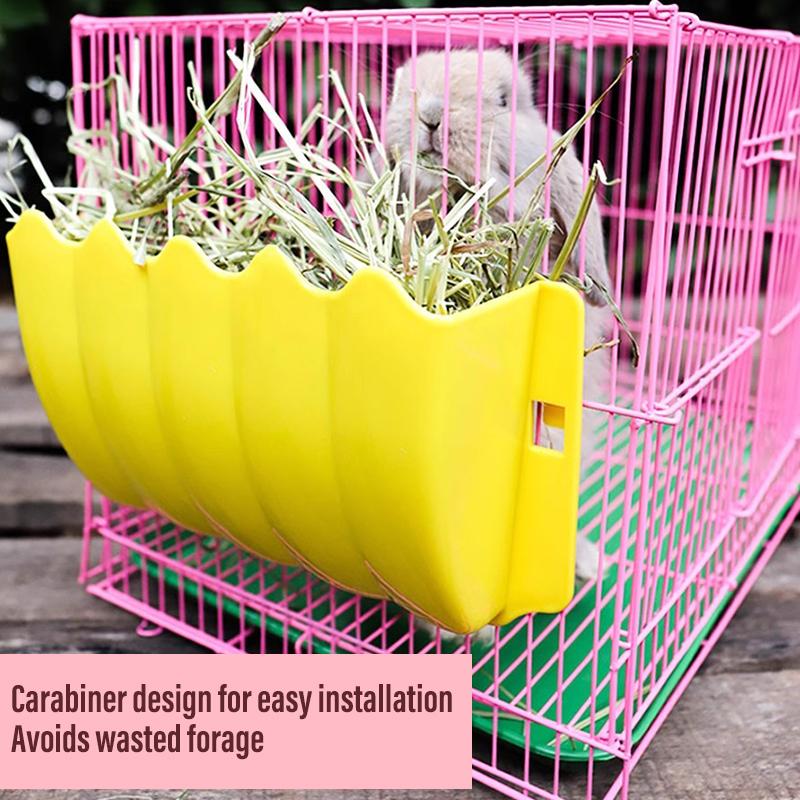Hay Shelf Hay Box Hanging Grass Feeder Small Pet Rabbit Hanging Grass Feeder Rack Hay Bowl Holder Box Dispenser Pet Accessories