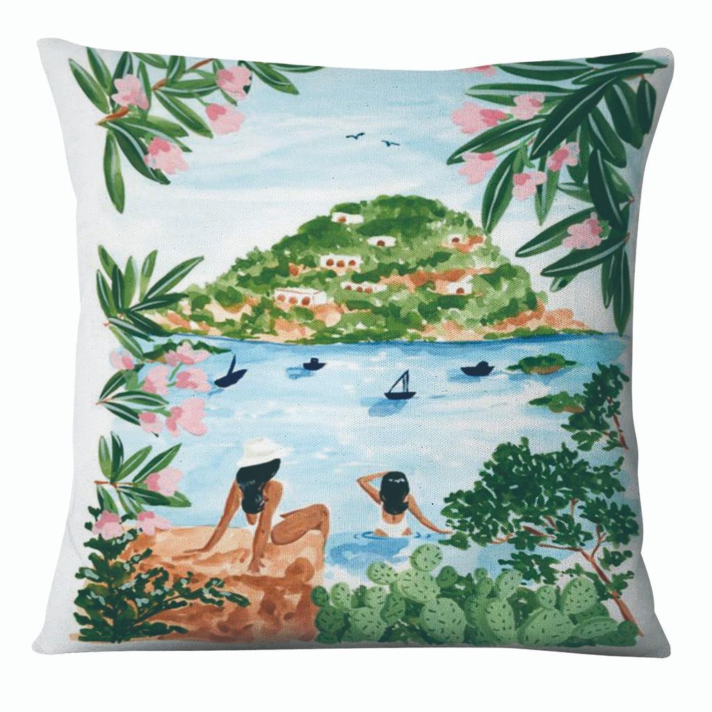 Home Pillow Call Me By Your Name Oil Painting Printing Pillowcase Watercolor Illustration Cushion Pillow