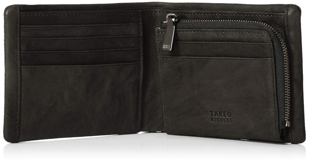 Oyster Accessories Bifold Wallet 720624 Black [Takeokikuchi] Men's