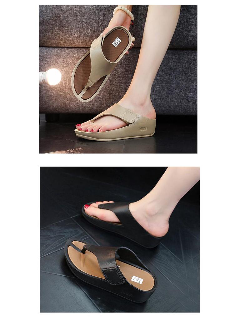 Women's Comfortable Non-Slip Wedge Flip-Flop Sandals