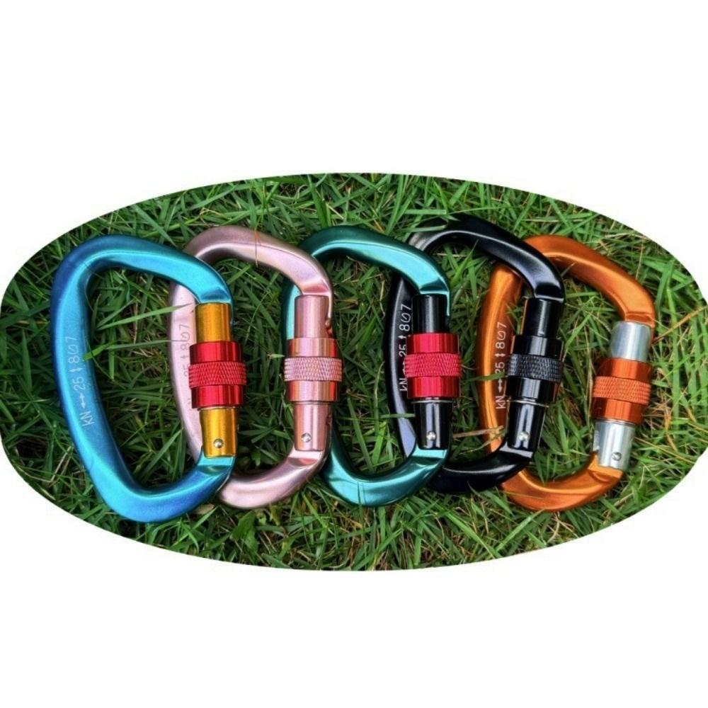 7Colors D Shape Key Hooks 59*99mm Aluminum Climbing Buckle New Outdoor Ascend Tool