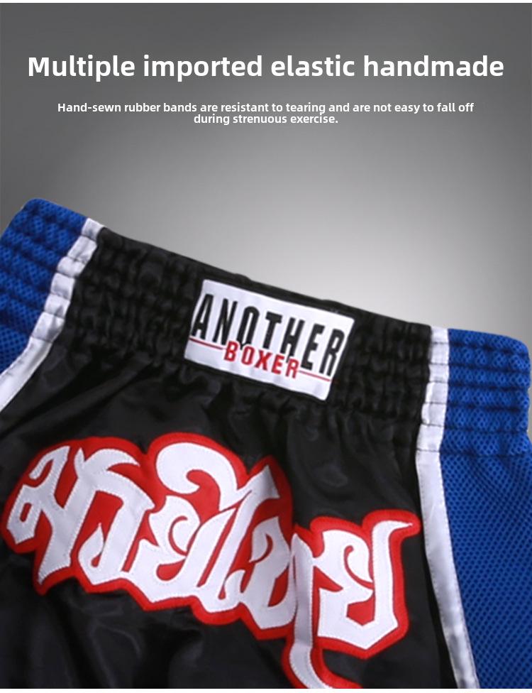 Durable Mesh Muay Thai Shorts: Simple & Stylish Boxing Training Gear for Kids & Adults