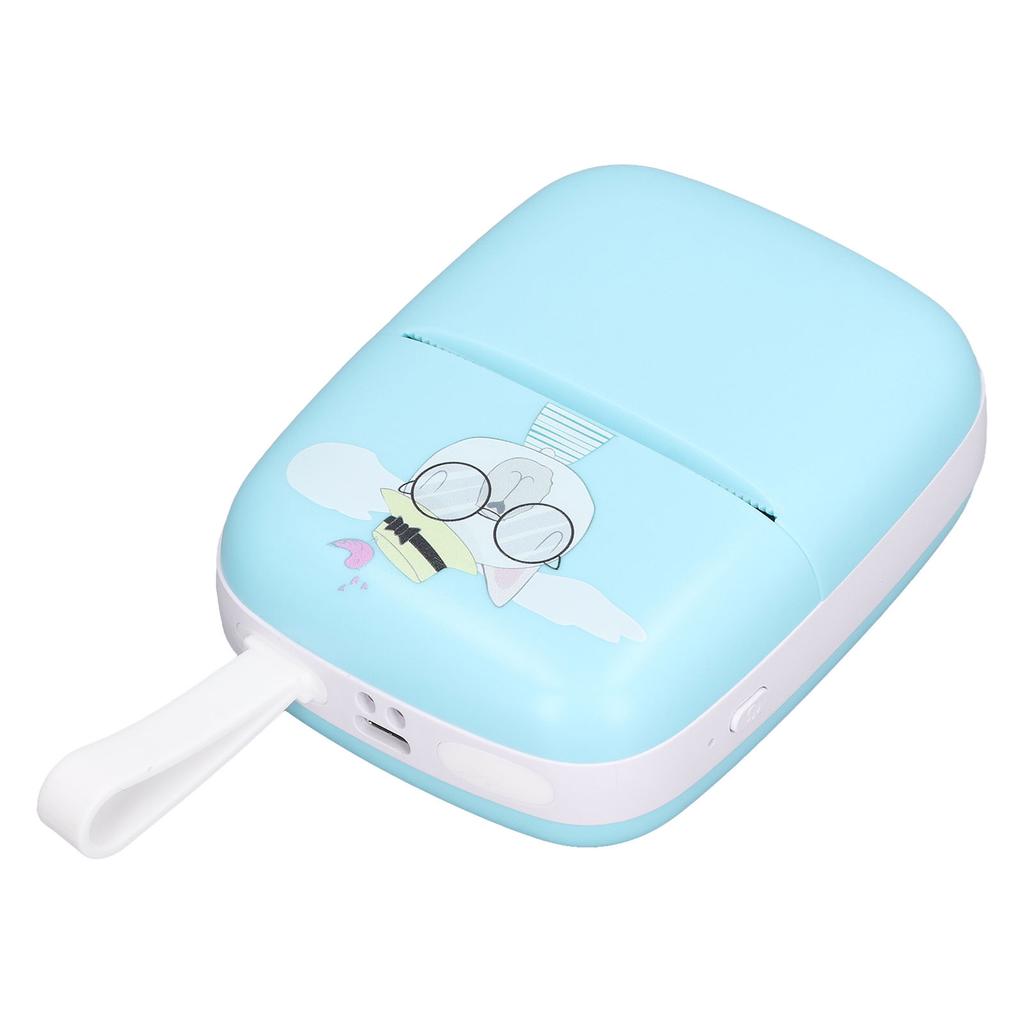 Thermodrucker Bluetooth Tintenloser Drucker 200dpi Wiederaufladbare Druckermaschine für Zuhause Kinder