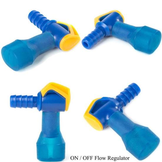 Bite Valve Replacement Hydration Pack Mouthpiece with 2 Hose Connector Shut/On Off Valve And O-Ring Replacement Parts Accessories