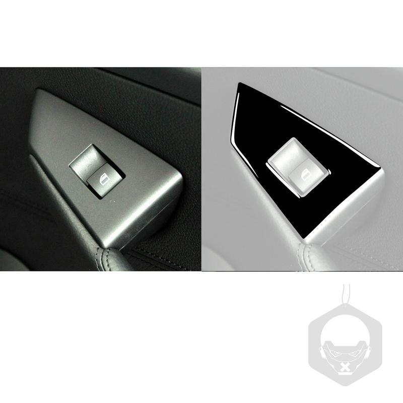 For BMW 6 Series E63 E64 2004-2010 Piano Black Window Lift Control Panel Trim Cover Interior Decoration Car Accessories Sticker