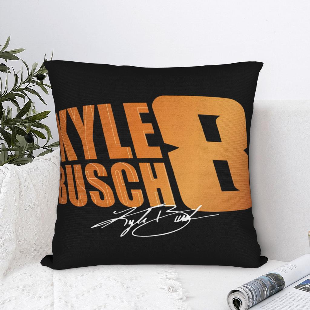 Decorative Pillowcases Kyle Busch Merch Seat Pillow Case Cover Zipper Multiple Sizes