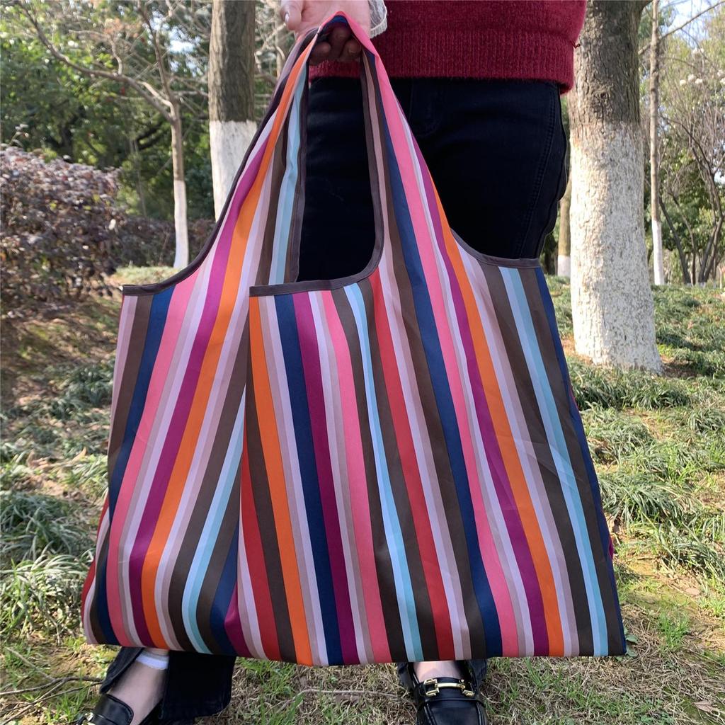 Eco-Friendly Foldable Korean Style Portable Shopping Bag - Medium Size Handbag