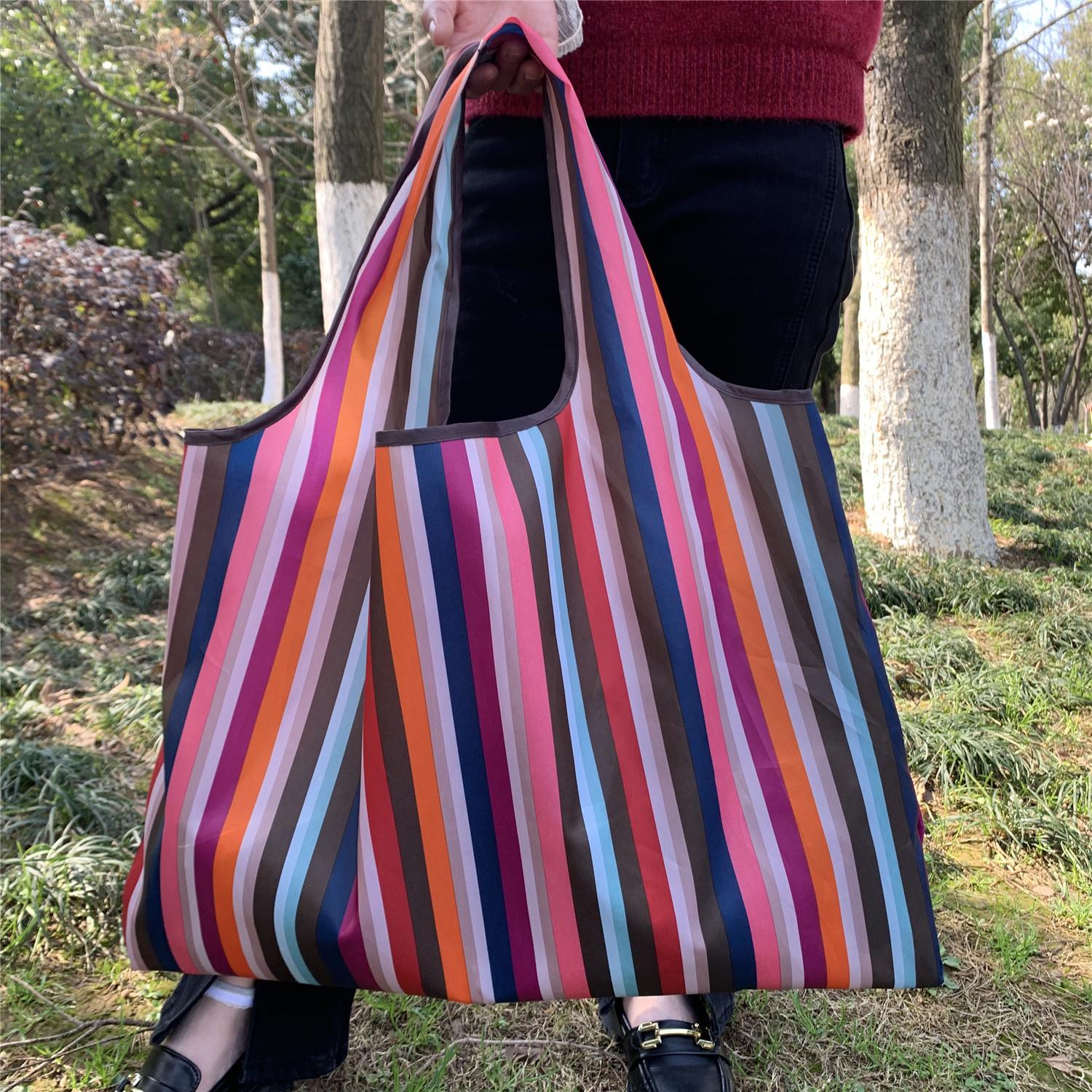 

Складная Эко-Сумка для Покупок - Дизайн Японского Мультфильма, Ткань Оксфорд, Портативная и Экологичная для Продуктов Large 53*40*26